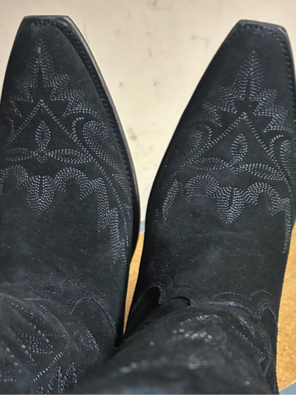 Lane Lexington Women’s Black Western Cowboy Boots Size 9 Snip Toe LB0488 - Picture 5 of 7